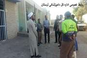 بازدید مسئول نمایندگی ولی فقیه از کشتارگاه دام پلدختر