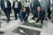 حضور مدیر کل دامپزشکی خراسان شمالی در مراسم گلباران مزار شهدا